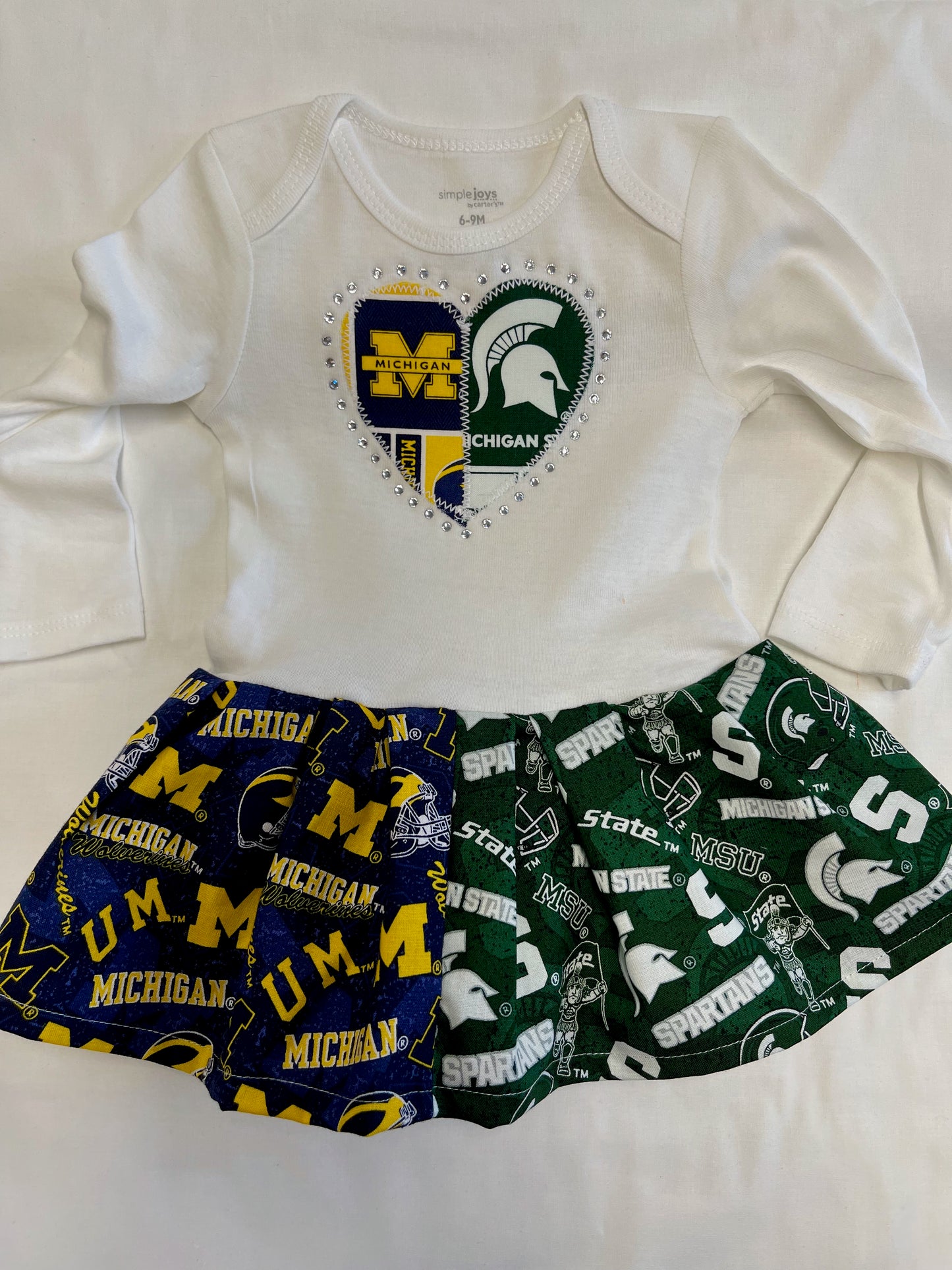 Custom Collegiate House Divided Infant Dresses