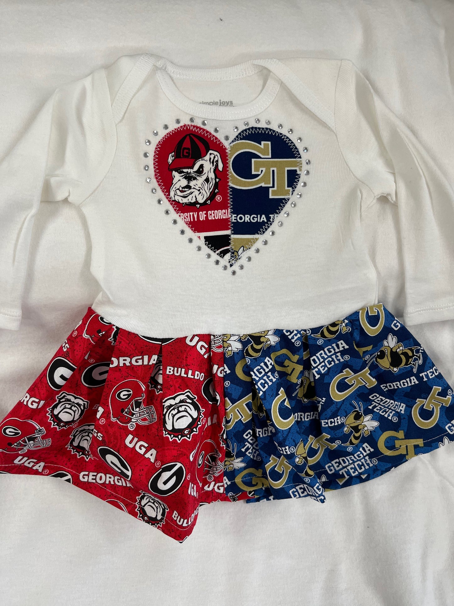 Custom Collegiate House Divided Infant Dresses