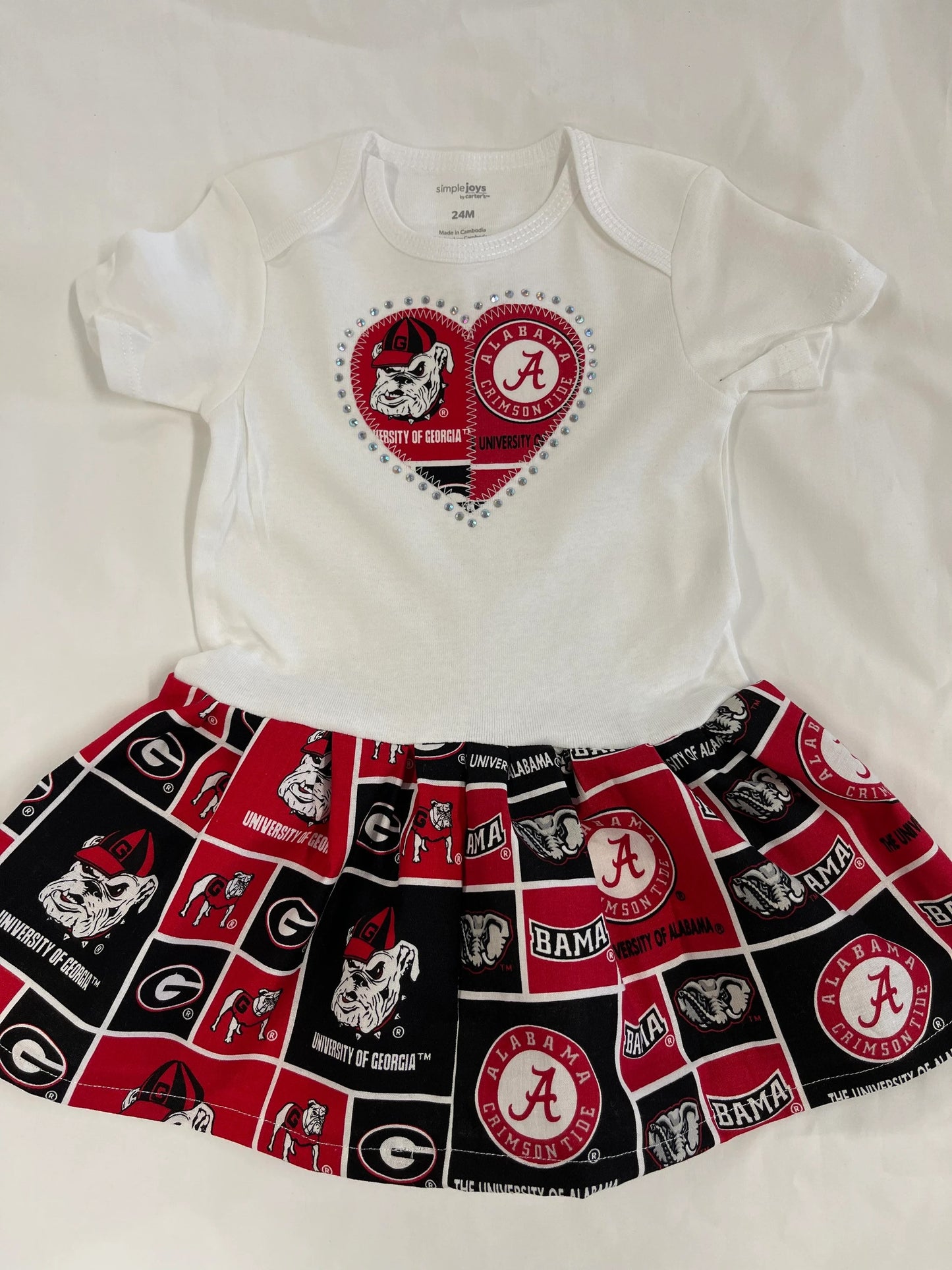 Custom Collegiate House Divided Infant Dresses